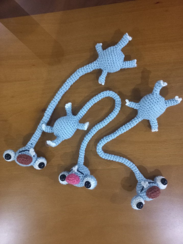 Renkli El Yapımı Örme Pelus charm - Görsel 4