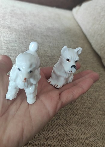 Beyaz Köpek Figürleri Seti - Görsel 2