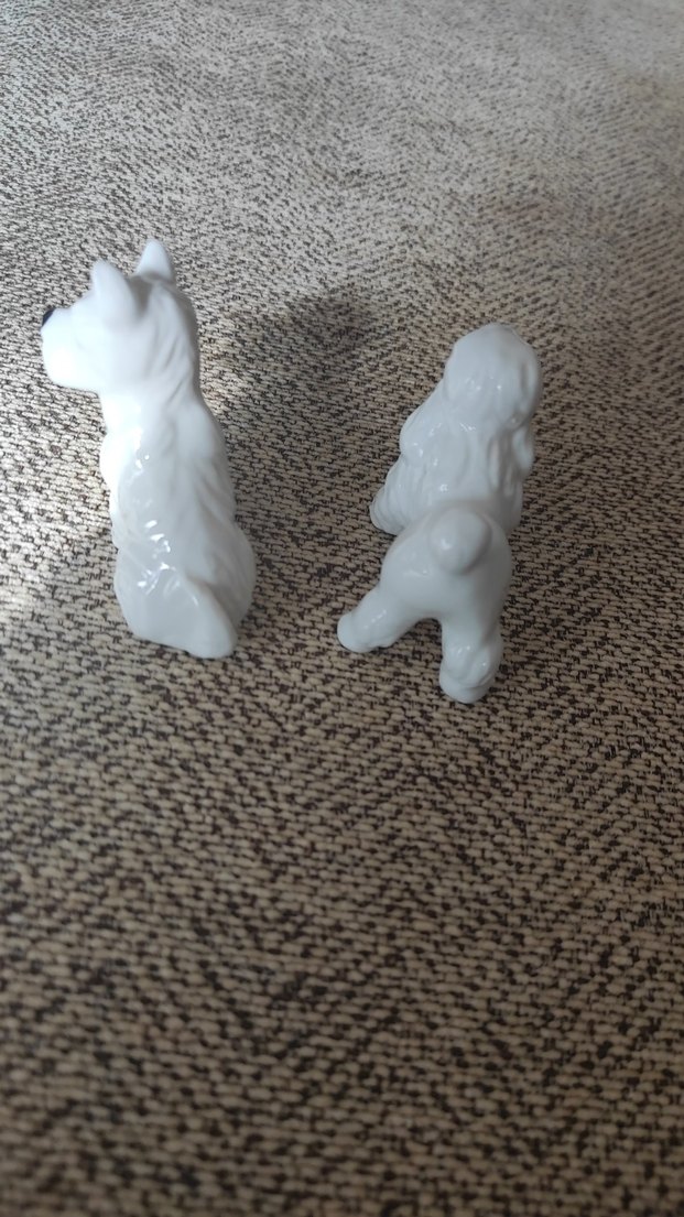 Beyaz Köpek Figürleri Seti - Görsel 4