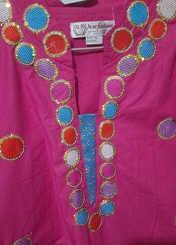 46 beden aynalı pullu elbise - Görsel 7