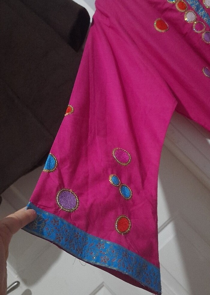 46 beden aynalı pullu elbise - Görsel 4