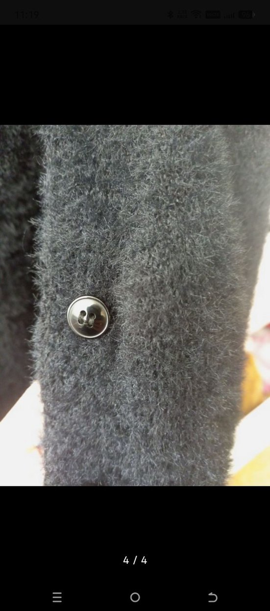 Siyah Kız Çocuk Triko Hırka - Görsel 4