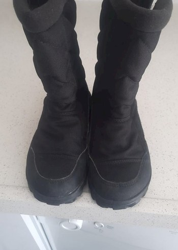 dechatlon Siyah Erkek Çocuk Lastik Bot Velcro