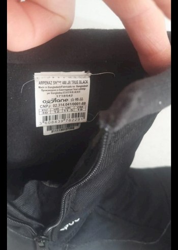 30 Beden siyah Renk dechatlon temiz Siyah Erkek Çocuk Biker Botları Velcro