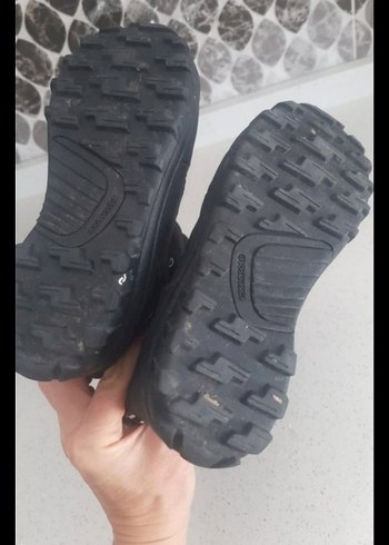 30 Beden dechotlon Çocuklar için Siyah Kaydırmaz Lastik Bot