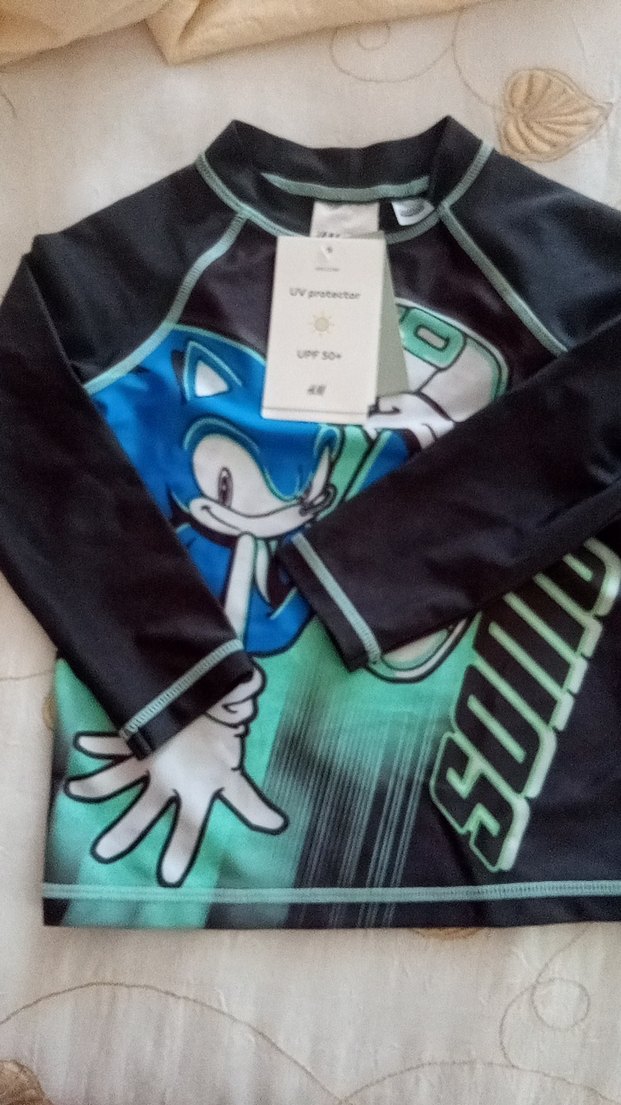 Uzun Kollu Mavi Baskılı Erkek çocuk deniz t-shirt - Görsel 5