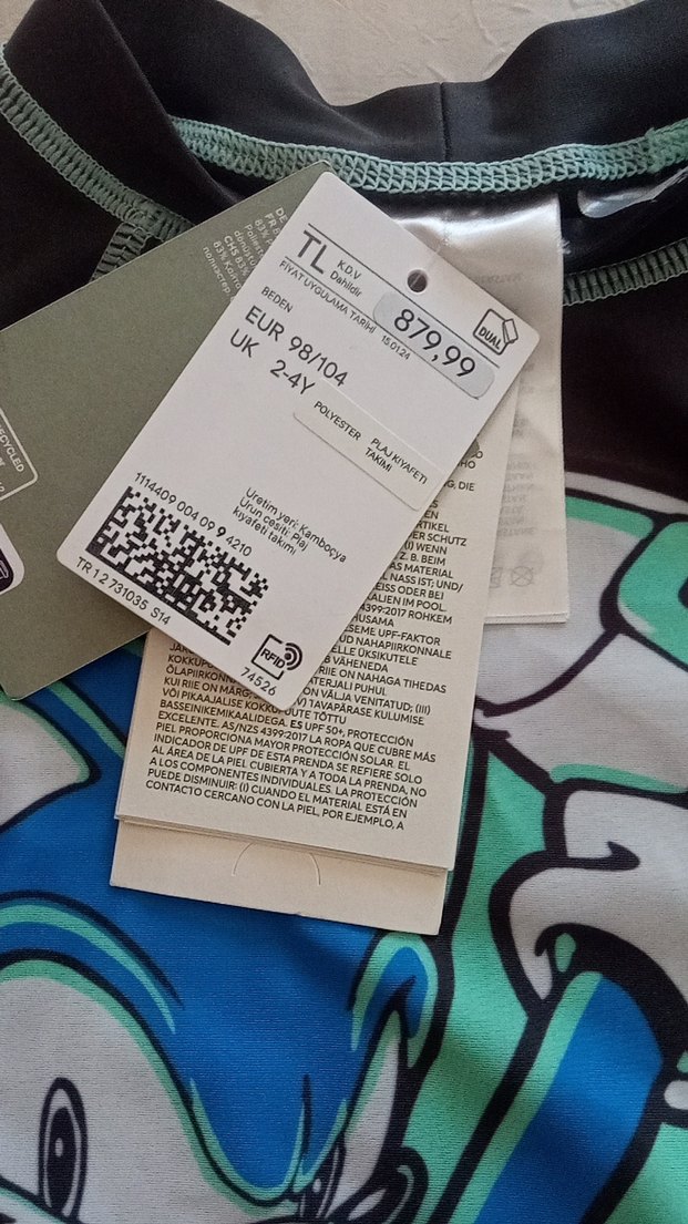 Erkek Çocuk Mavi Sonic Baskılı Uzun Kollu Tişört - Görsel 5