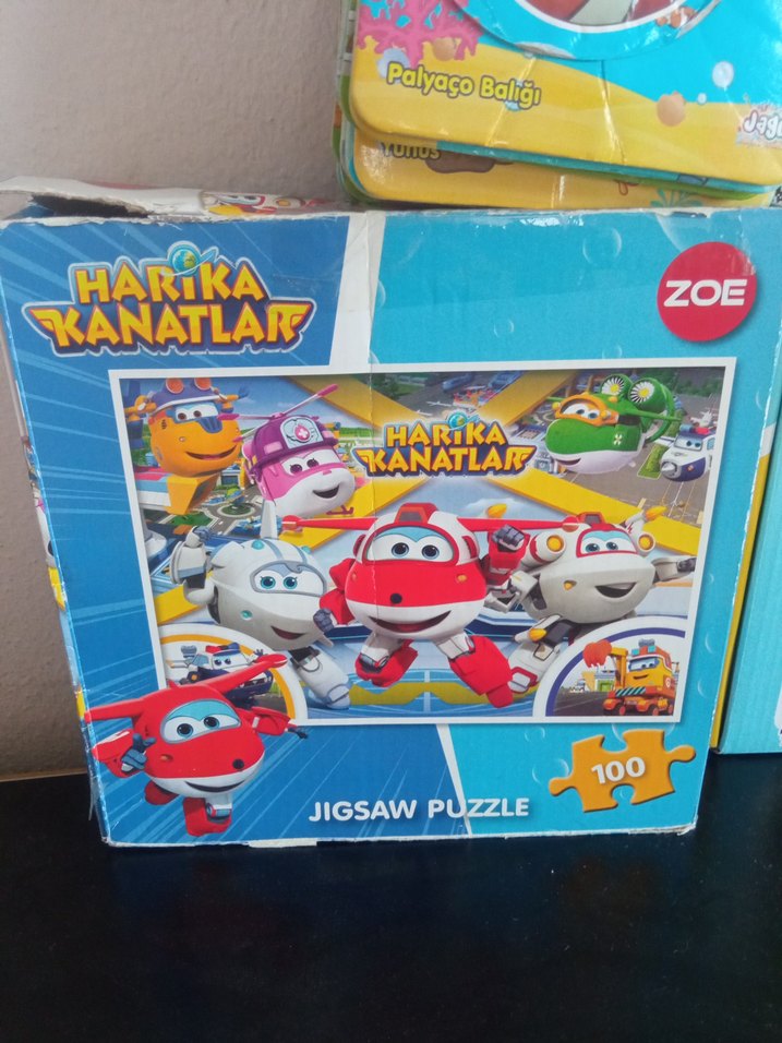 Renkli Dinozor ve Orman Temalı 4 Çocuk Puzzle - Görsel 4