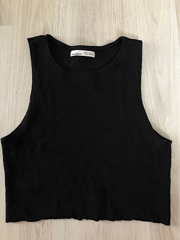 Pullandbear siyah crop