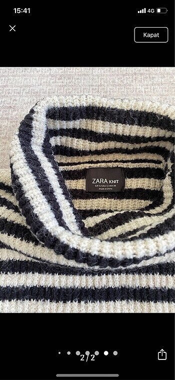 Zara zara knit kazak