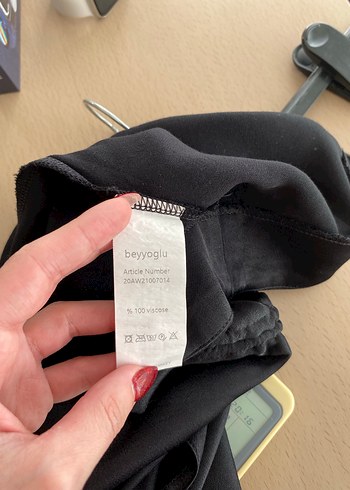 Beyoğlu Butik Siyah Drapeli Mini Etek