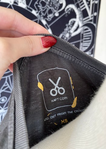 xs Beden siyah Renk Gri Baskılı Kolsuz Mini Denim Atlet
