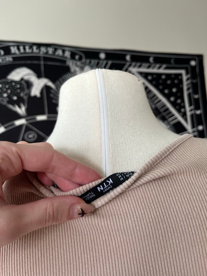 Koton Bej Crop Top - Görsel 4