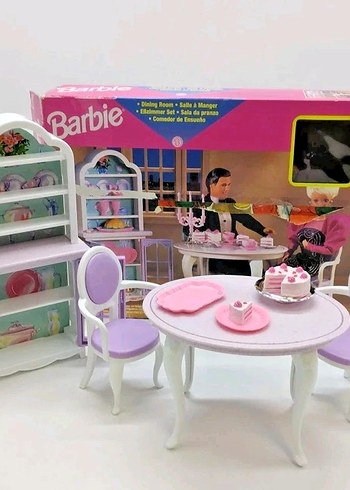 1996 Mattel Barbie Dining Set - Görsel 2