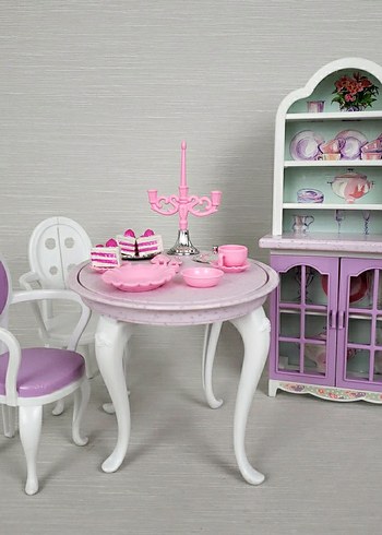 1996 Mattel Barbie Dining Set - Görsel 3