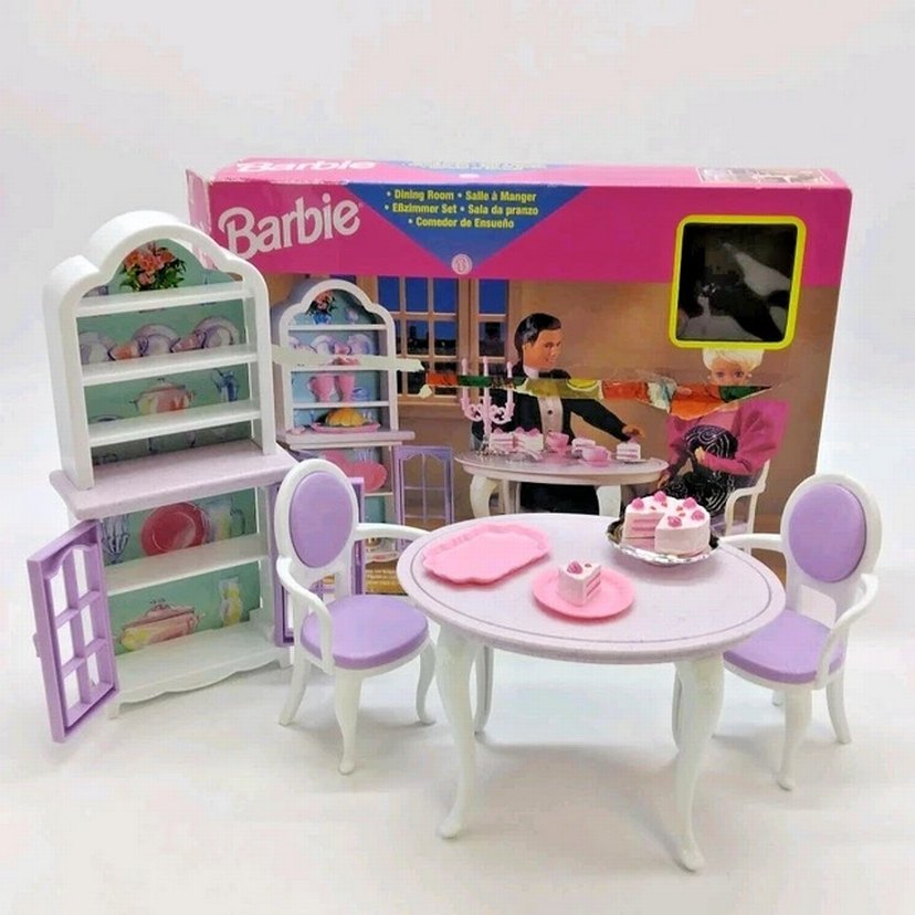 1996 Mattel Barbie Dining Set - Görsel 2