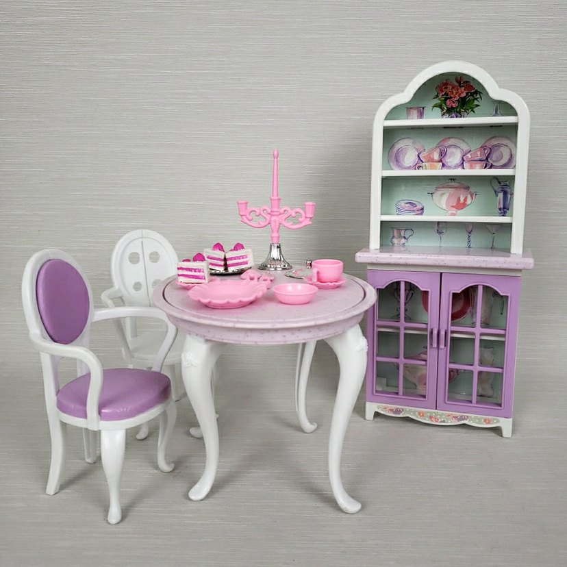 1996 Mattel Barbie Dining Set - Görsel 3
