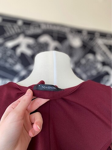 m Beden Trendyol Bordo Bluz
