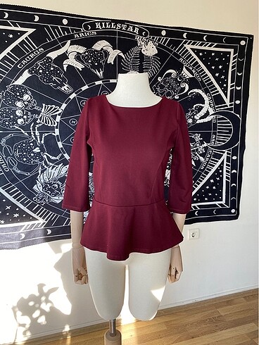 m Beden bordo Renk Trendyol Bordo Bluz