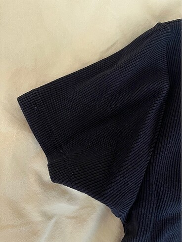 H&M siyah basic crop