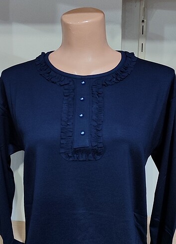 xl Beden lacivert Renk ANNE PENYE BLUZ