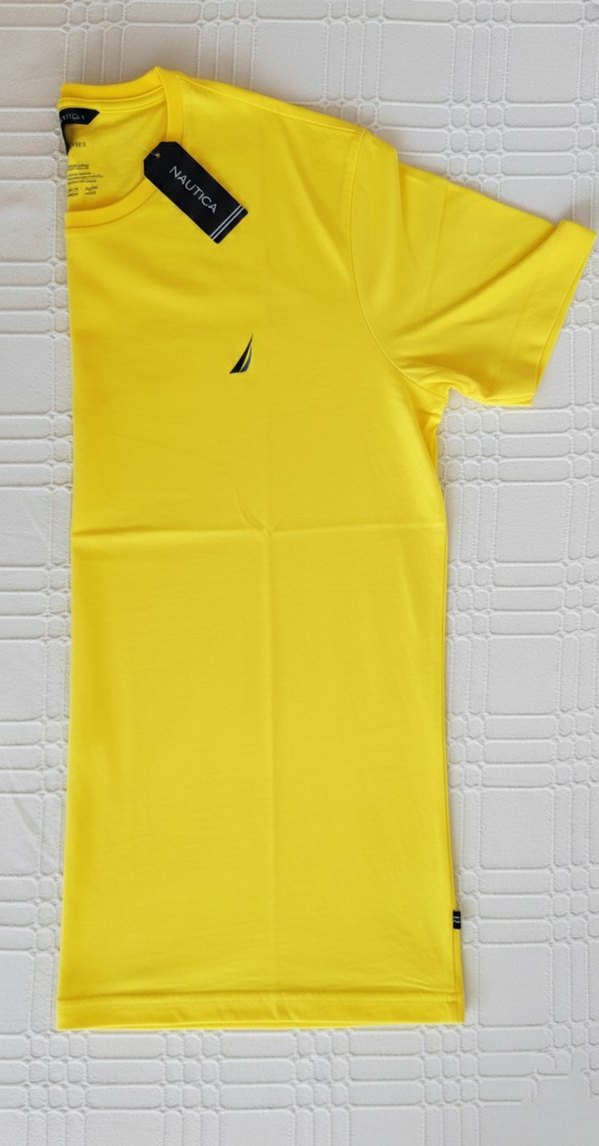 Nautica Erkek Sarı Standart Fit Tişört - Görsel 3