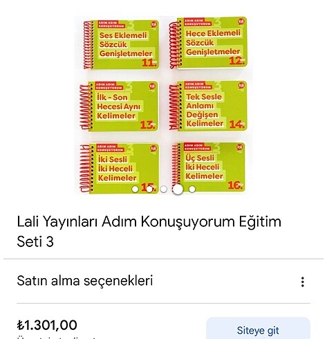  Beden Lali adım adım konuşuyorum eğitim seti