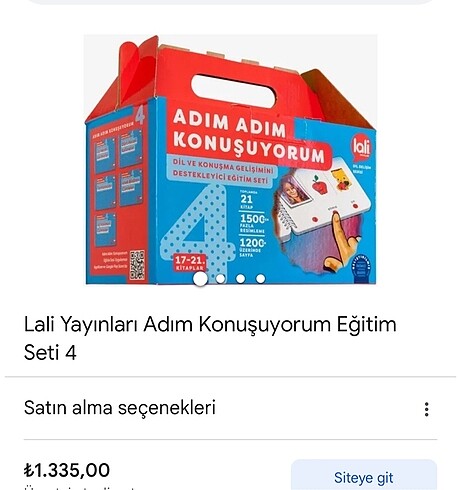 Lali adım adım konuşuyorum eğitim seti