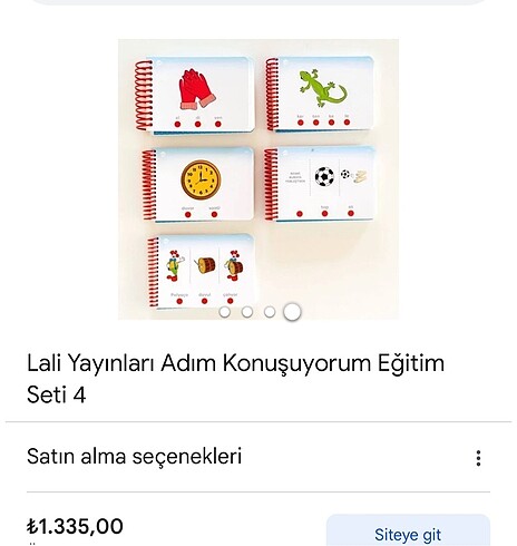 Beden Lali adım adım konuşuyorum eğitim seti