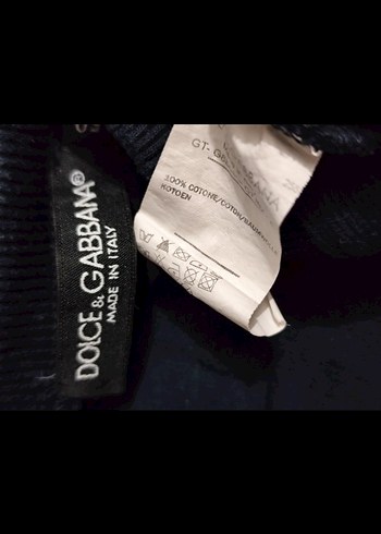 Dolce Gabbarna :Kadın Lacivert Nakışlı Kürklü Sweatshirt - Görsel 6