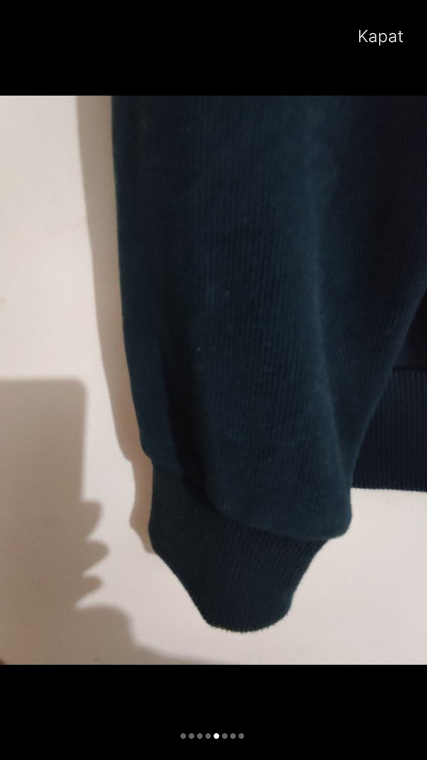 Dolce Gabbarna :Kadın Lacivert Nakışlı Kürklü Sweatshirt - Görsel 5