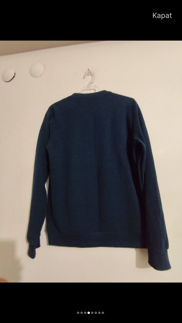 Dolce Gabbarna :Kadın Lacivert Nakışlı Kürklü Sweatshirt - Görsel 4