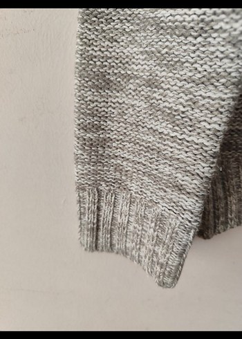 Mudo :Gri Örgü Kapüşonlu Erkek Kazak - Görsel 5