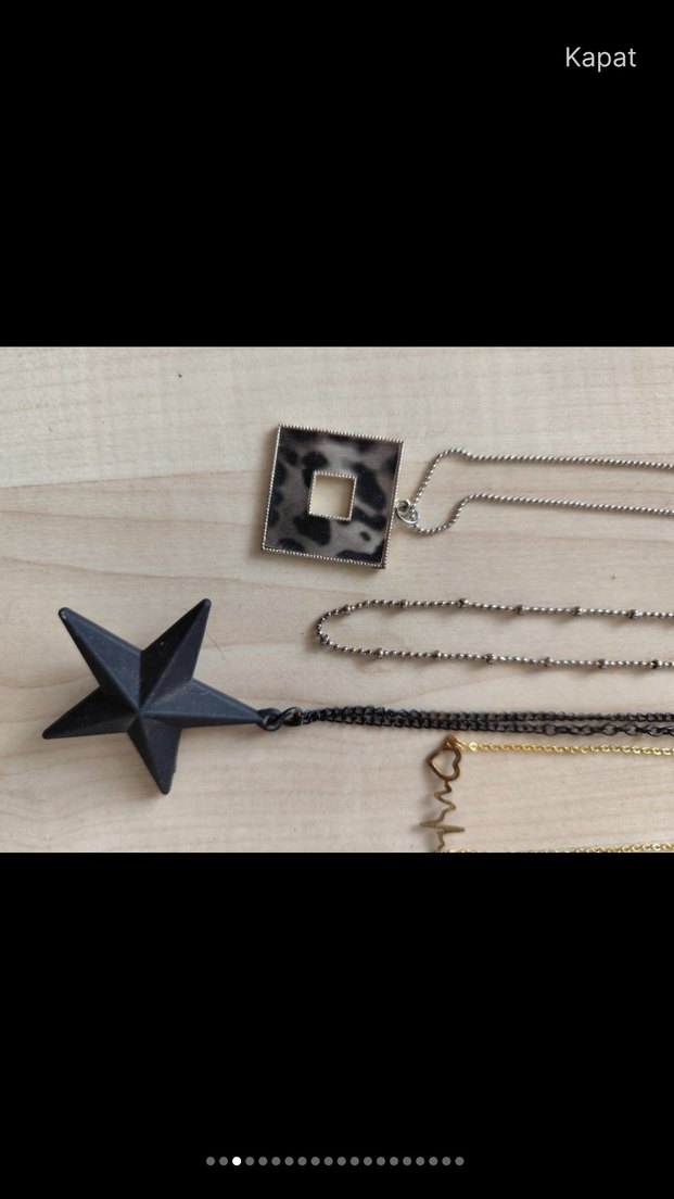 Bohem Çok Renkli Boncuklu Midi Kolye - Görsel 3