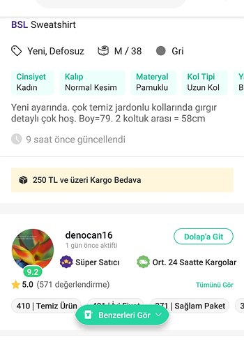 BSL : Gri Kadın Uzun Kollu Fırfırlı Triko - Görsel 8