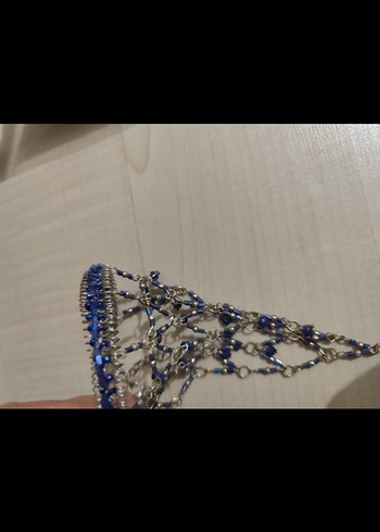 Bej Desenli Boncuklu Bohem Kız Aksesuarları - Görsel 6