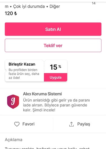 Kinitwert :Turuncu Boğazlı Örgü Kadın Kazak - Görsel 7