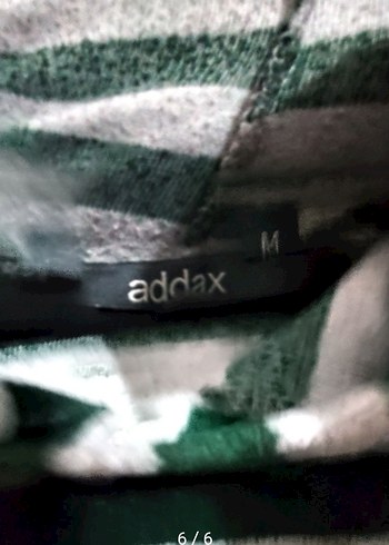 Addax Yeşil Çizgili Kapüşonlu Sweatshirt - Görsel 5