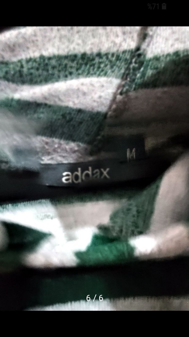 Addax  Yeşil Çizgili Kapüşonlu Sweatshirt - Görsel 5