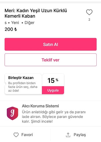 Meri: Kadın Yeşil Uzun Kürklü Kış Kabanı - Görsel 6