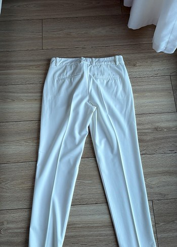 Beyaz Kadın Kumaş Pantolon - Görsel 2