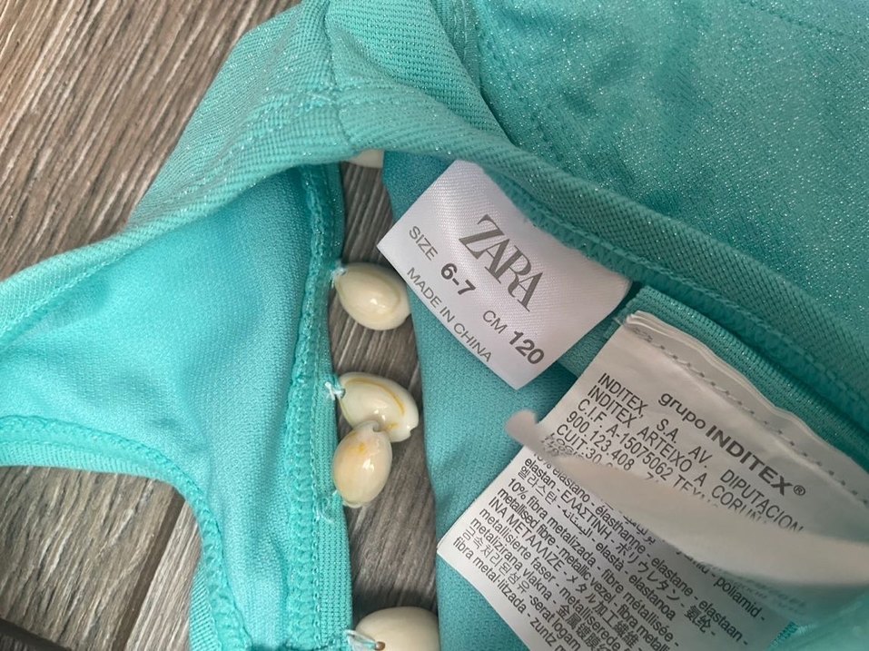 Boncuklu Turkuaz Bikini - Görsel 3