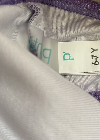 Parlak Mor Kız Çocuk Bikini - Görsel 4