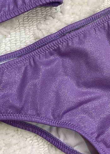 Parlak Mor Kız Çocuk Bikini - Görsel 2