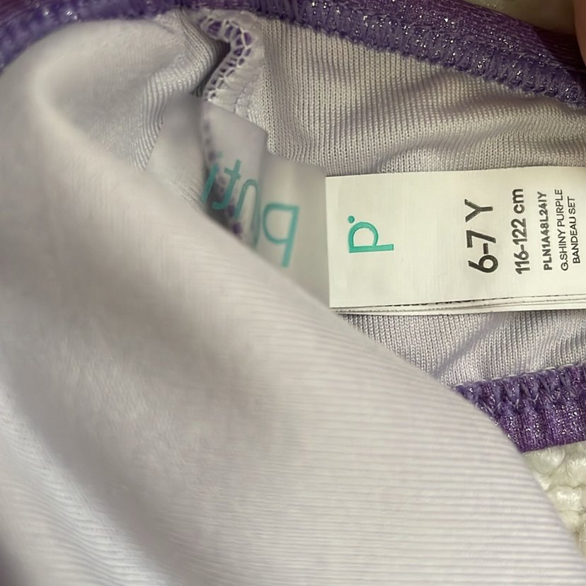 Parlak Mor Kız Çocuk Bikini - Görsel 4