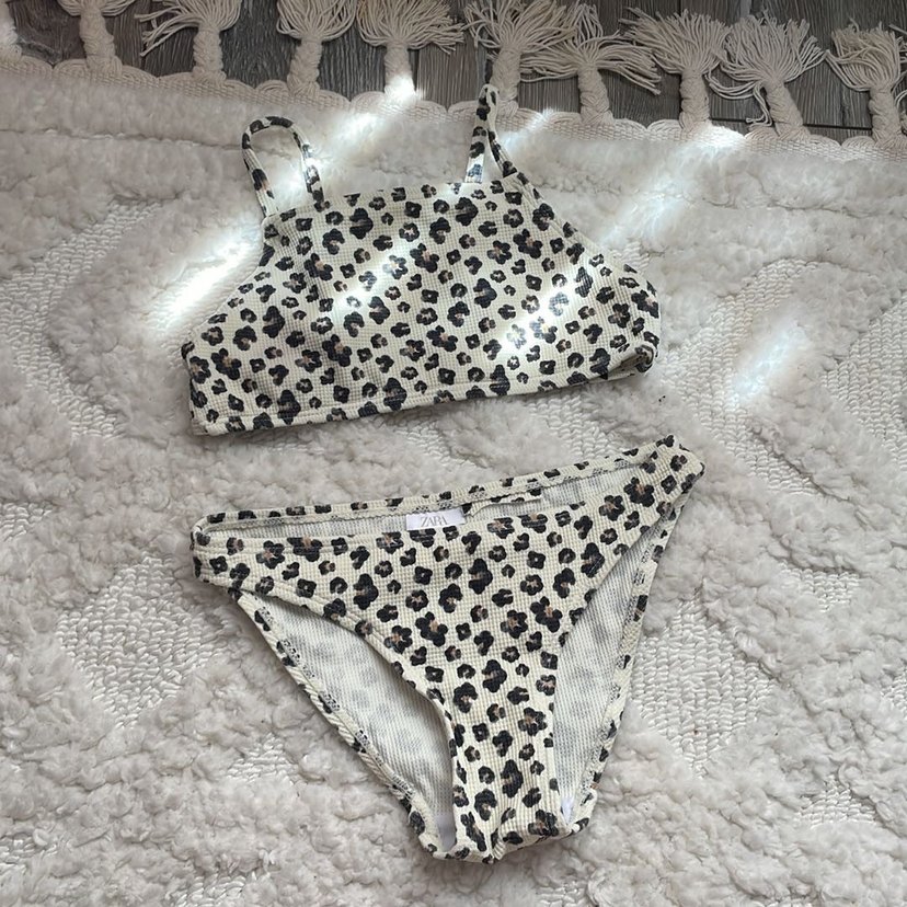 Leopar Desenli Askılı Bikini Takımı - Görsel 2