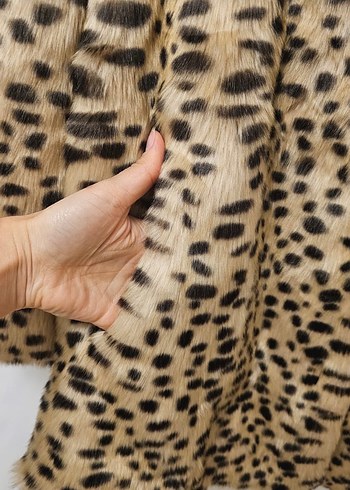 Leopar Kürk Ceket - Görsel 4