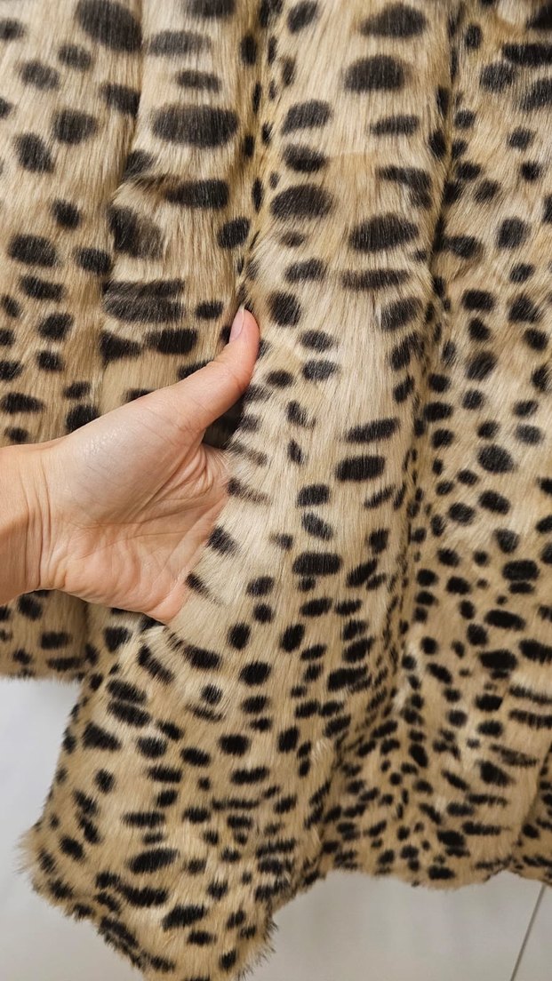Leopar Kürk Ceket - Görsel 4