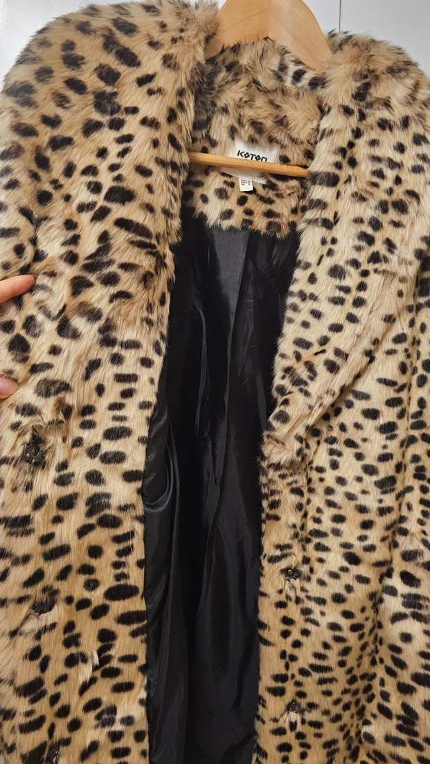 Leopar Kürk Ceket - Görsel 3