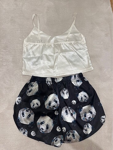 s Beden beyaz Renk Saten pijama